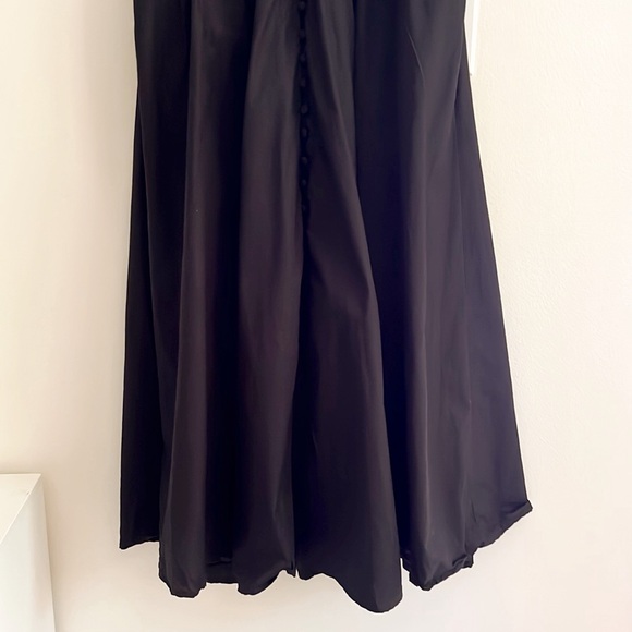 NWOT Anthropologie Katerina Button-Front Midi Dress Black - Picture 13 of 16